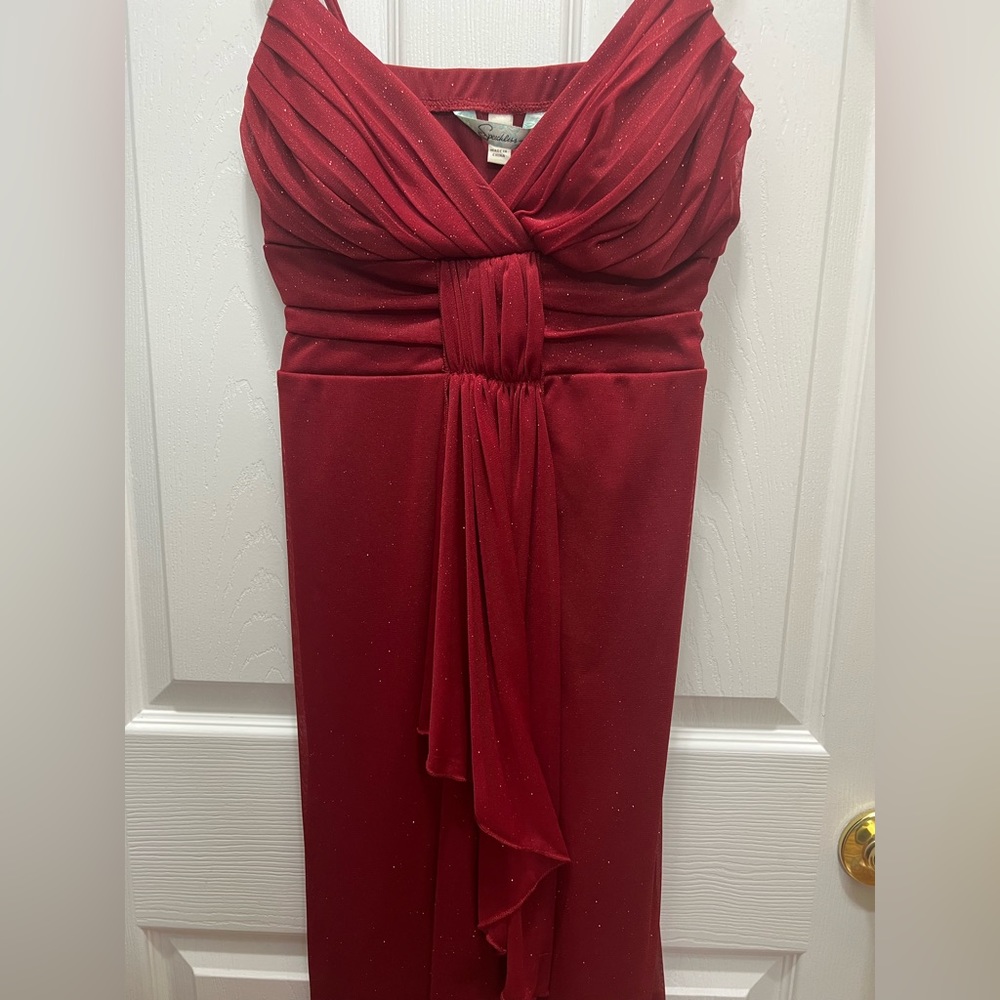 Red Glitter Cocktail Dress NWT